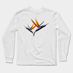 Strelitzia - the Bird of Paradise Flower Long Sleeve T-Shirt